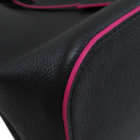 Louis Vuitton LockMe Bucket Shoulder Bag Marine Rouge Leather - Picture 8 of 9